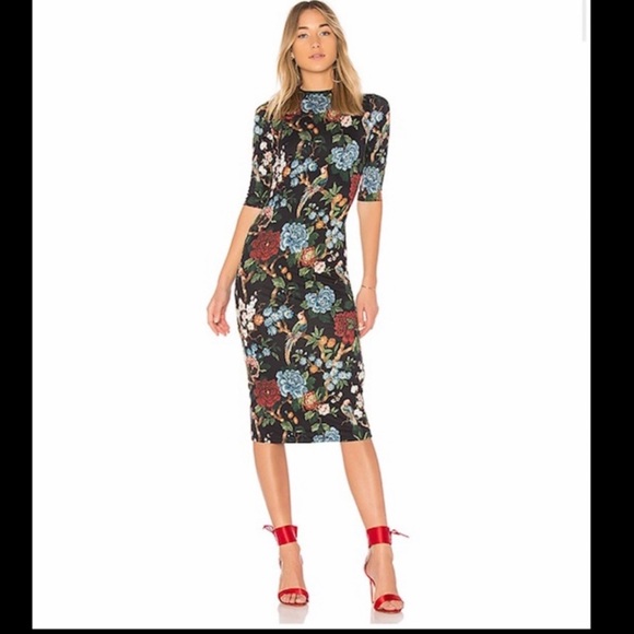 Alice + Olivia Dresses & Skirts - Alice and Olivia “Delora Mock Neck Midi Dress”